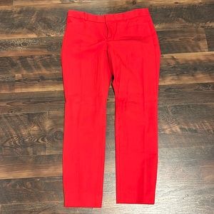 Banana Republic red Sloan dress pants size 6